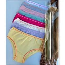 Kit 10 Calcinhas Infantil Menina Lisas Algodão Premium Antialérgico Confortável