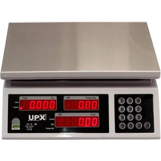 Balança Eletrônica Computadora 15 Kg Com Bateria UPX EA-15