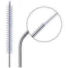 Kit  Escovas Escovinhas de metal para limpeza Higienização de canudos
