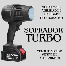 Secador turbo portátil recarregável com bateria de 48V e estojo de armazenamento