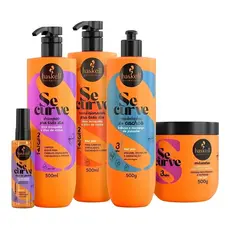 Kit Haskell Se Curve Cacheados (3abc) 5 Itens