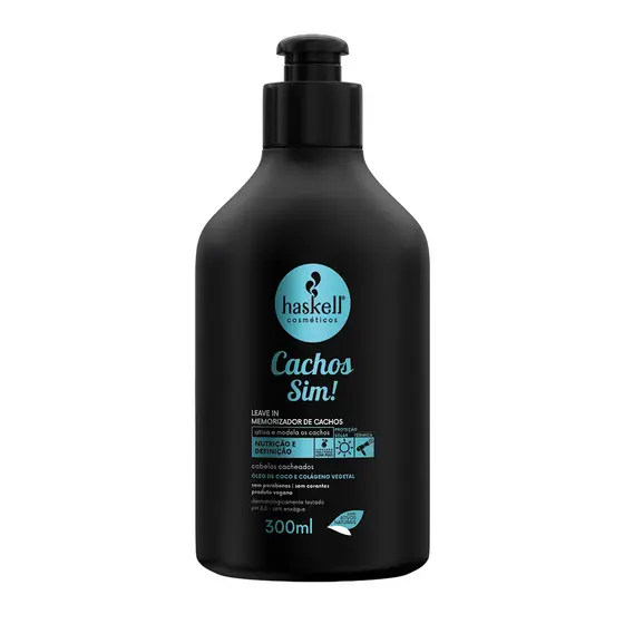 Leave in Memorizador de Cachos Sim! 300ml Haskell