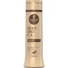Shampoo Mandioca 300ml Haskell | Limpeza suave e brilho intenso para cabelos fracos e opacos