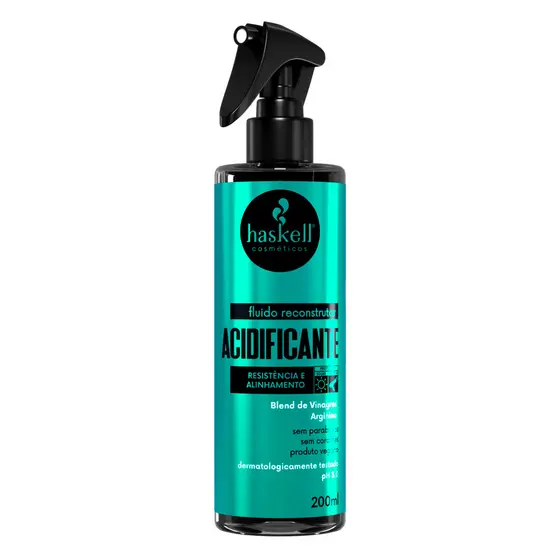 Fluido Reconstrutor Acidificante 200ml Haskell | Tratamento Profundo para Todos os Tipos de Cabelo