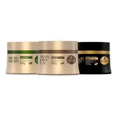 Kit Cronograma Capilar Para Cabelos Ressecados Haskell | 3 Máscaras De 300g