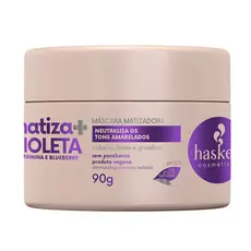Máscara Matizadora Violeta Matiza+ 90g Haskell | Para cabelos loiros e grisalhos