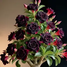 10 Sementes Rosa do Deserto Planta Exótica Para Vaso Flores Ornamentais
