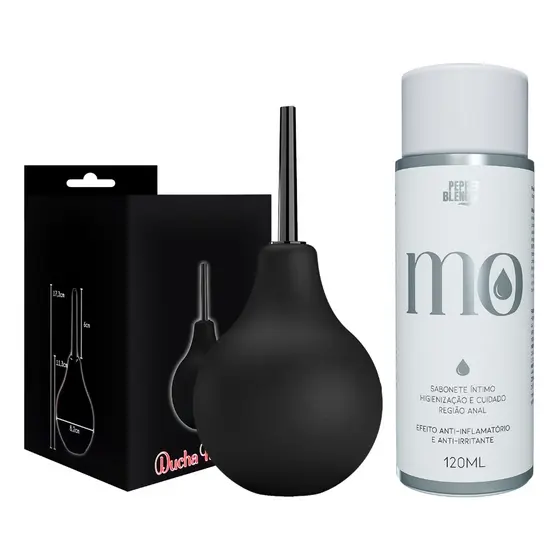 Kit Ducha Higiênica Ginecológica 224ml Chuca Xuca Feminina Masculina Sabonete Anal Procto 120ml