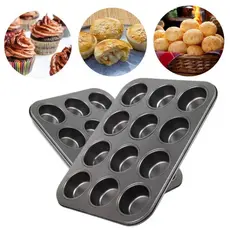 Forma assadeira 6/12 cupcake empada antiaderente não gruda grande com forminhas de silicone