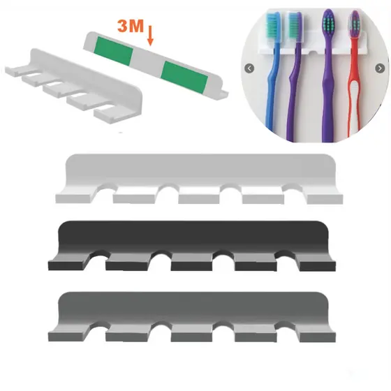 Suporte Porta Escovas Dental - 3M de Parede e Armários
