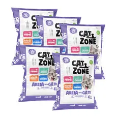 Kit 5 Areia Higiênica Controle de Odor Gato 4kg Cat Zone