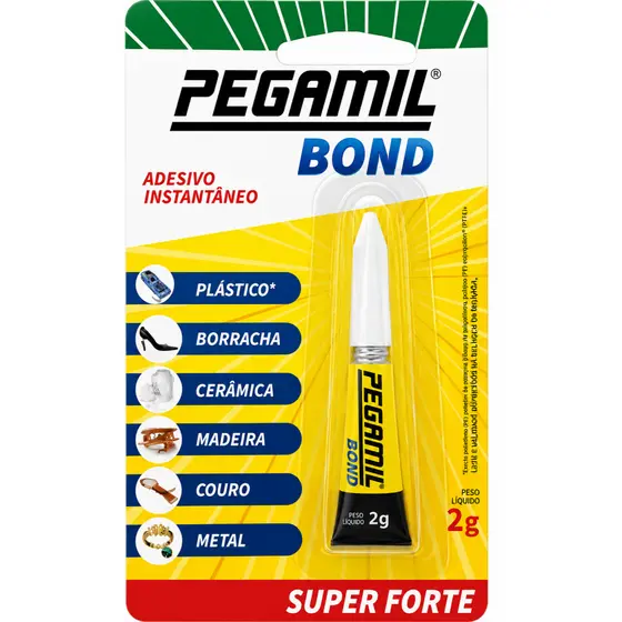 Cola Instantânea Super Forte Pegamil Bond 2g - ITW Polymers