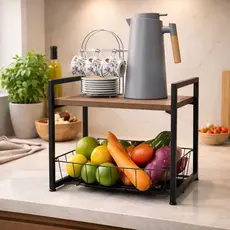 Fruteira de Mesa ou Bancada Pequena Mini 1 Cesto Industrial
