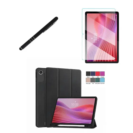 Kit Completo Capa Case Para Lenovo Tab 10.1 Polegadas TB-311FU / ZAEH0151BR + Película + Caneta