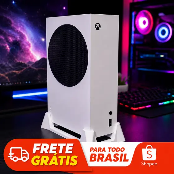 Suporte Vertical para Xbox Series S | Base Estável com Ventilação | Aumenta Refrigeração Console