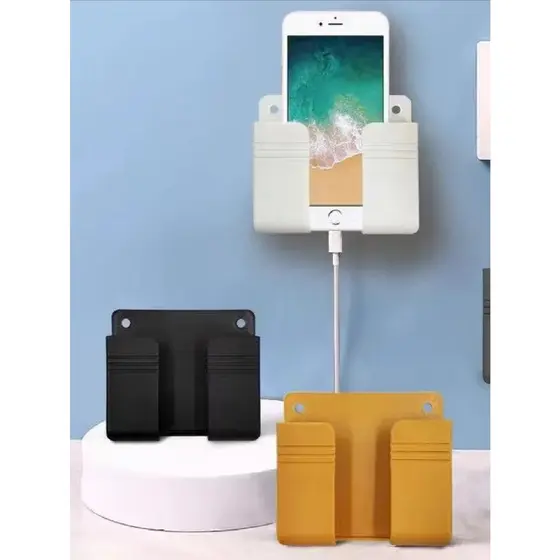 Kits Suportes Práticos De Controle Remoto, Suportes De Parede Multiúso Para Controle Plástico De Telefones Celulares