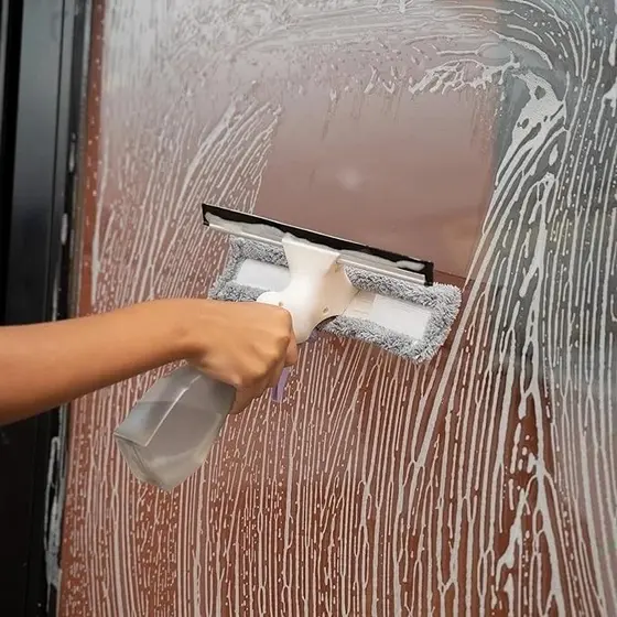Rodo Limpa Vidros Limpar janelas de Apartamentos Seguros Spray Com Rodo Pano microfibra