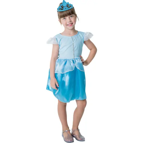 Kit Infantil Fantasia Princesa Azul - M