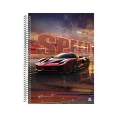 Caderno Universitário Carro vermelho 10 Matérias – 160 folhas