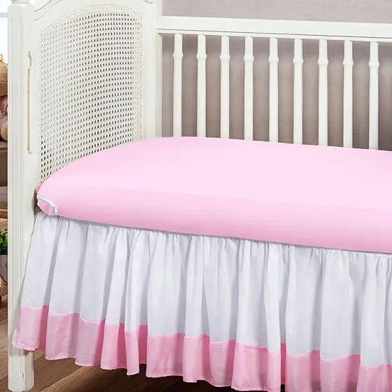 Capa para Colchão de Berço Rosa Menina