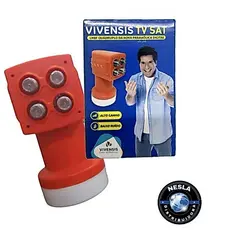 LNBF QUADRUPLO KU UNIVERSAL ALTO GANHO VIVENSIS