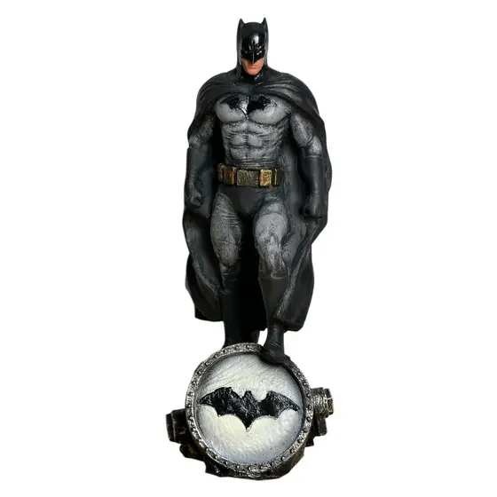 Boneco Batman Cenário Resina Grande Premium Action Figure Estátua Colecionável 24cm