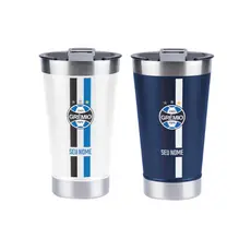 Copo Térmico Gremio Personalizado com Nome 473ml de Clube Futebol Tricolor Gaúcho