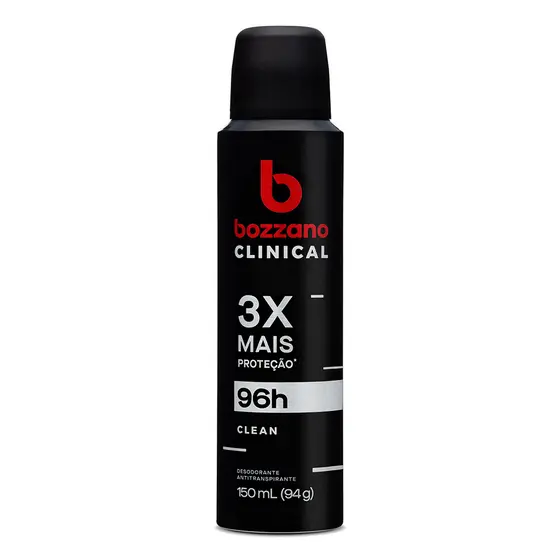 Desodorante Clinical Antitranspirante Aerossol Bozzano 150ml