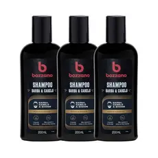Kit Shampoo Barba, Cabelo e Bigode Bozzano - 3un