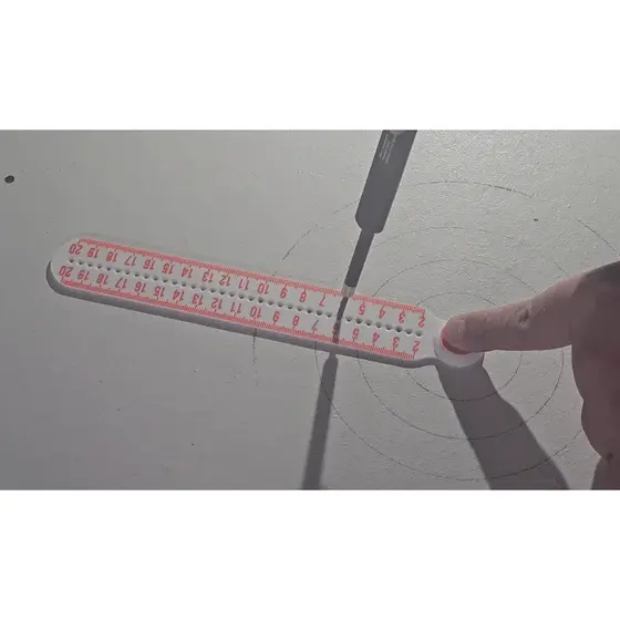 Regua para Fazer Circulos Perfeitos – Impressa em 3D - Auxilia no desenho de mandalas pontilhismo tipo compasso