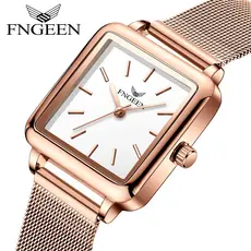 Local do Brasil【‌com caixa‌】BINBOND Feminino Prova D'água Relógio de negócios Elegante 1007 105