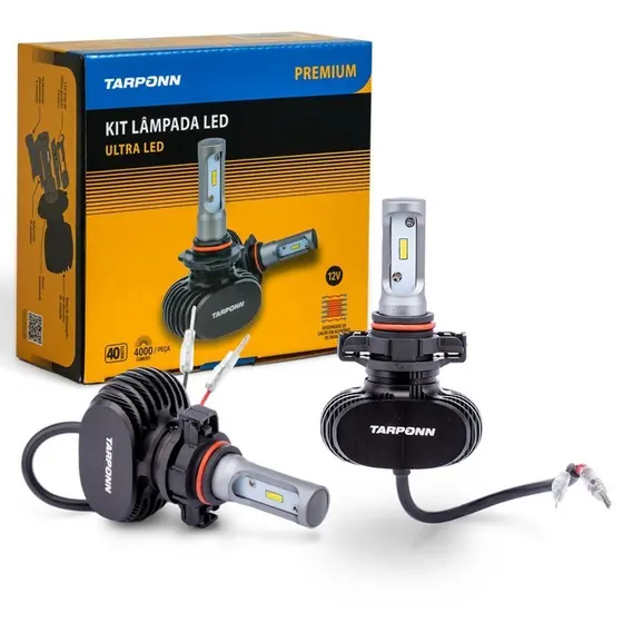 Kit Lâmpada Ultra Led Premium H16 40w 8000lm 6000k Tarponn