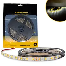 Fita De Led Branco Quente 300 Leds 5m Ip65 3000k 12v Tarponn