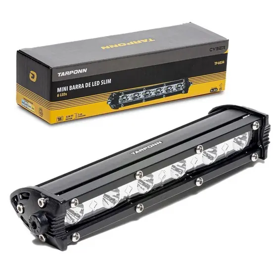 Mini Barra De Led 18,5cm 6 Led 18w 9-36v 6000k Tarponn