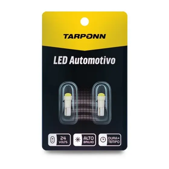 Par Lâmpada Led Pinguinho Soquete T5 24v 6000k Tarponn