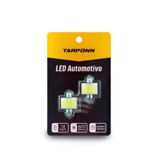 Par Lâmpada Led Torpedo Sj Cob 12c 31mm 6000k Tarponn