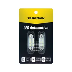 Par Lâmpada Led Torpedo 36mm 6 Leds 24v 6000k Tarponn