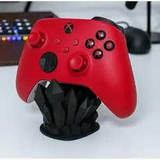 Suporte Gamer Cristal para 1 Controle PS5 PS4 PS3 Xbox | Base Organizador Setup Gamer Geek