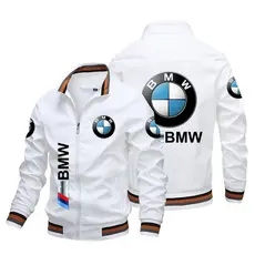 2025 novo estilo jaqueta de moda masculina legal BMW impresso jaqueta motocicleta camisa de ciclismo