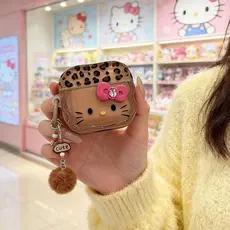 Novo Dos Desenhos Animados Leopardo KT Capa Protetora Para AirPods 1 2 3 4 Pro 2 3 Sem Fio Bluetooth Fone De Ouvido Caso