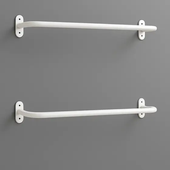 Arara Suporte de Roupas 70cm Reforçado BRANCO - DUAS PEÇAS