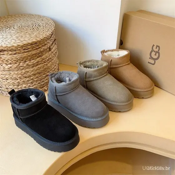 Botas de neve femininas solado grosso 4cm confortável inverno