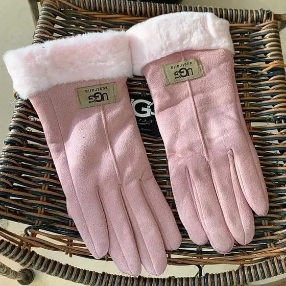 Luvas de Inverno UG*G Forradas de Lã, Espessas, à Prova de Vento, com Tela Sensível ao Toque para Ciclismo, Luvas Quente