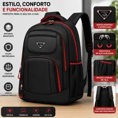 Mochila Bolsa Masculina Impermeável Resistente Faculdade Resistente Grande Pronta entrega