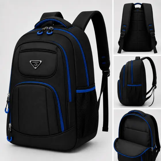 Mochila Bolsa Masculina Impermeável Reforçada Notebook 15.6 Grande Capacidade Trabalho Faculdade Viagem