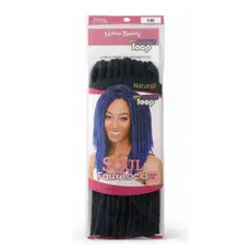 Cabelo Faux Locs Dread Crochet Pre Loop Urban Beauty Preto 1B Natural Leve Fácil Aplicação Envio Imediato