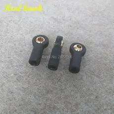 10 Pçs M3 Tipo Curto Hexágono Bola Ligação Com Arruela rc Avião Barco Carro Junta push pull Rolo link