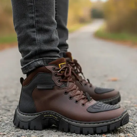 Bota Adventure Motoqueiro Masculina Feminina Trilha Motoqueiro Tamanho Especial 38 ao 45