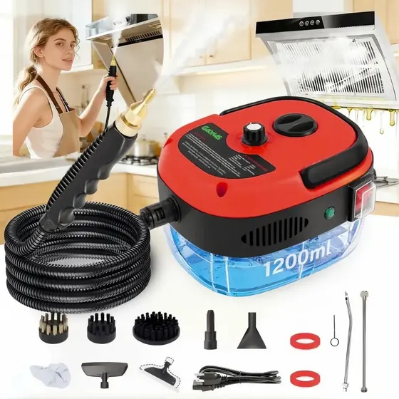 New Limpador A Vapor De Alta Temperatura 2500w Com AcessóRios E PressãO Limpeza MóVel Multifuncional Cozinha Handheld