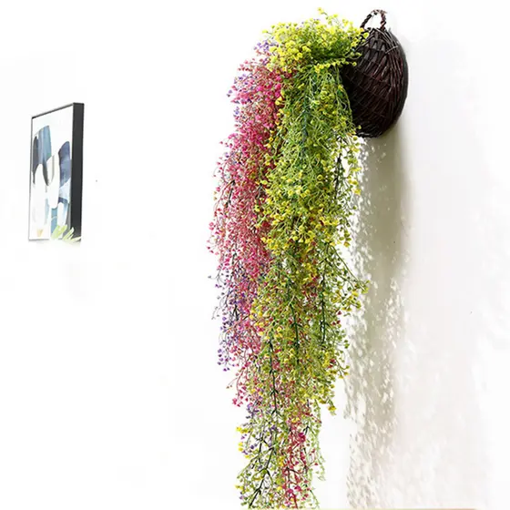 Planta Artificial Pendente Goldbell 85cm Decorativa
